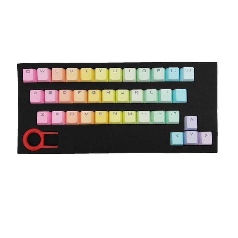 BestwayTech 108 Key PBT Keycaps - Rainbow Gradient - أكسسوار لوحة مفاتيح